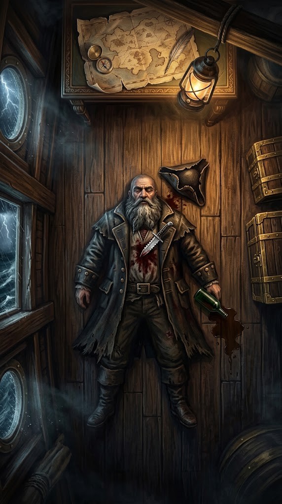 Halott ember ládája: a tetthely